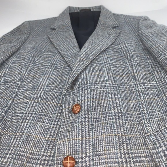 Hanover Square Parisian Men’s Vintage 2 Button Wool Sport Coat Jacket Blazer 42R - Picture 2 of 8